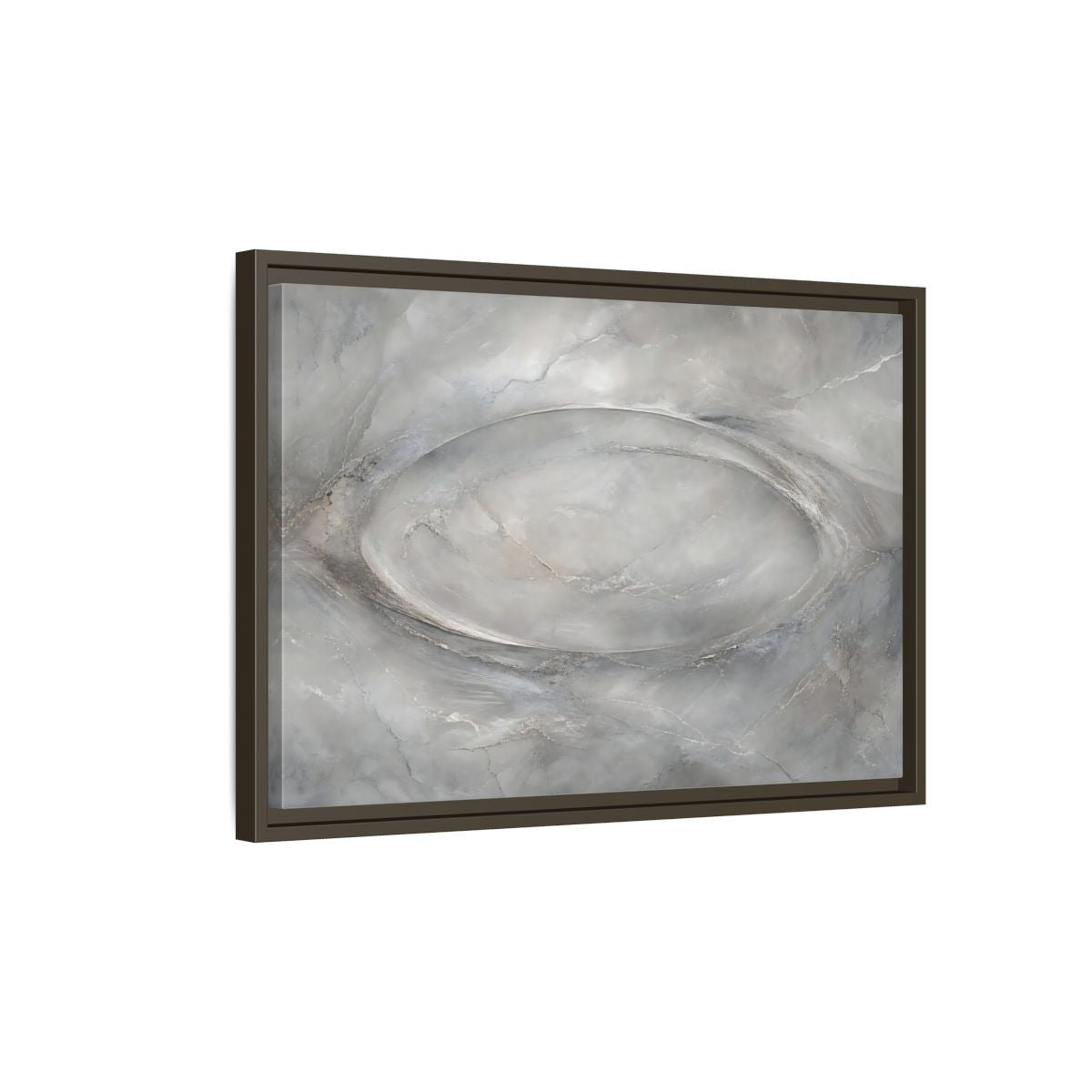 Side Mockup 2. Abstract Abstract Texture Grey Textured Abstract shown as stretched canvas wall art