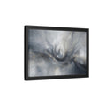 Side Mockup 6. Abstract Water Drop Gray And Gold shown as stretched canvas wall art