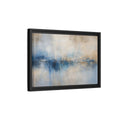 Side Mockup 6. Abstract Abstract Waterscape Blue And Beige Abstract shown as stretched canvas wall art