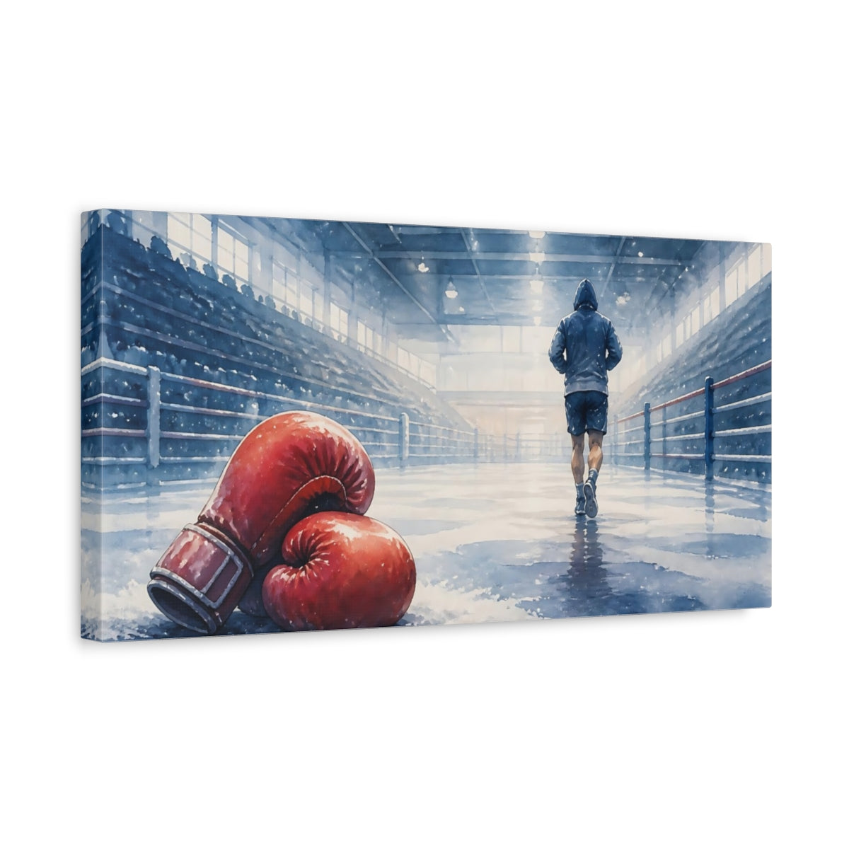 Side Mockup 3. After The Fight shown as canvas print