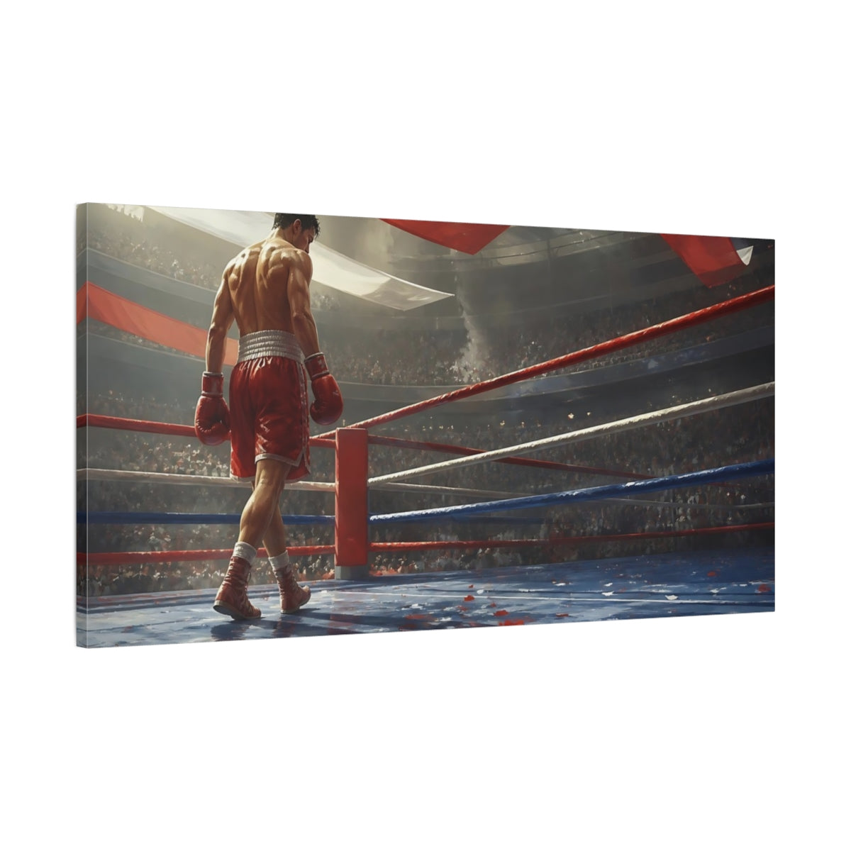 Main Mockup. After The Final Bell shown as canvas print