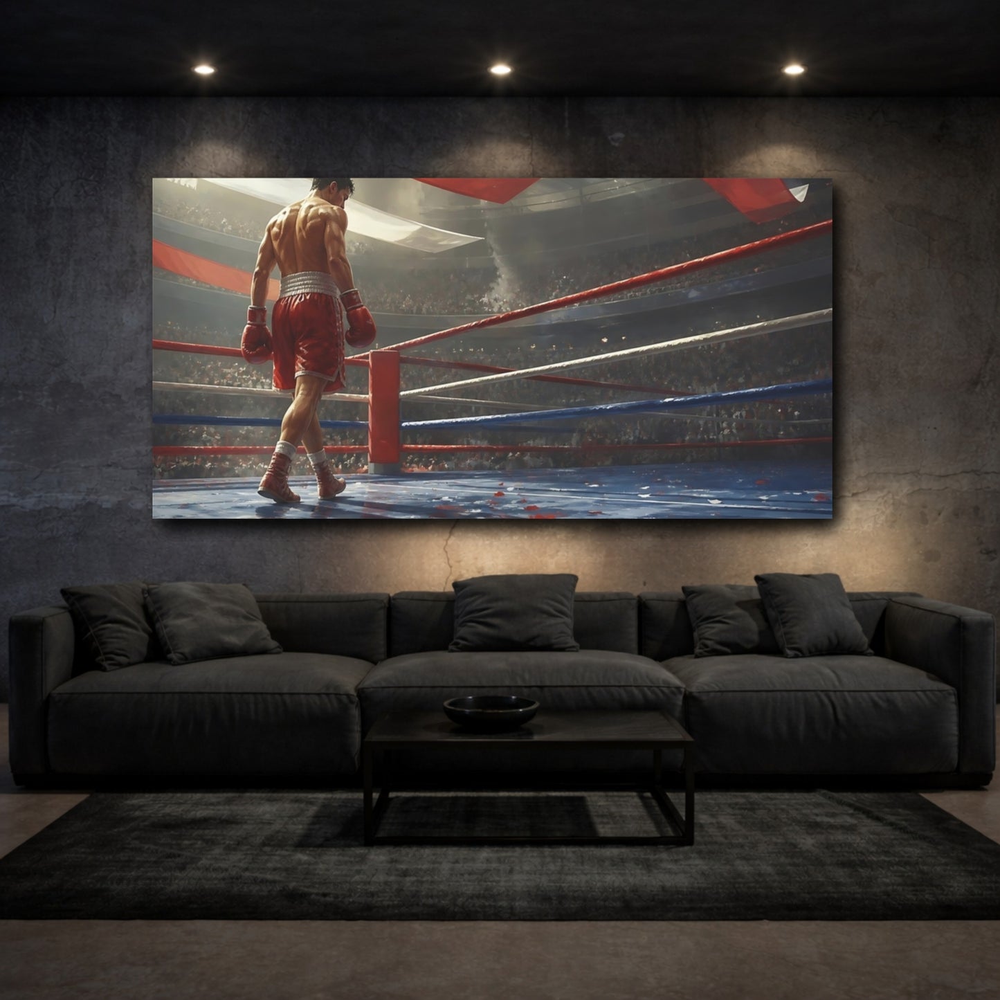 Mockup 3. After The Final Bell shown as canvas print
