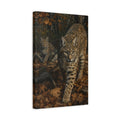 Side Mockup 4. Animals Bobcats Brown Bobcats shown as stretched canvas wall art