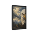 Side Mockup 6. Animals Eagle Bald Eagle Mountain shown as stretched canvas wall art