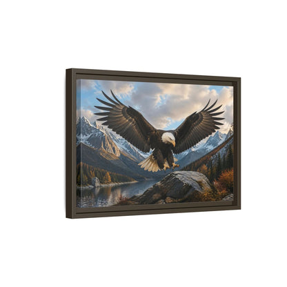 Side Mockup 5. Animals Eagle Eagle Mountain Landscape shown as stretched canvas wall art