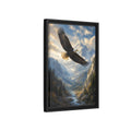 Side Mockup 6. Animals Eagle Eagle Mountain Valley shown as stretched canvas wall art