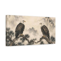 Side Mockup 3. Animals Eagles Asian Eagles shown as stretched canvas wall art