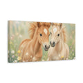 Side Mockup 3. Animals Foals Whimsical Foals shown as stretched canvas wall art