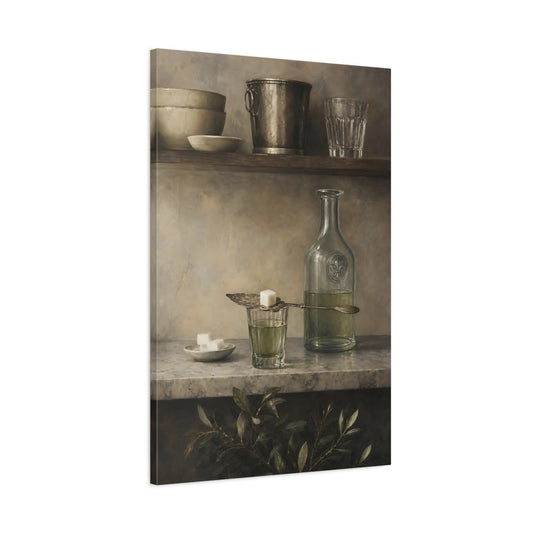Main Mockup. Antique Glass And Sugar shown as canvas print