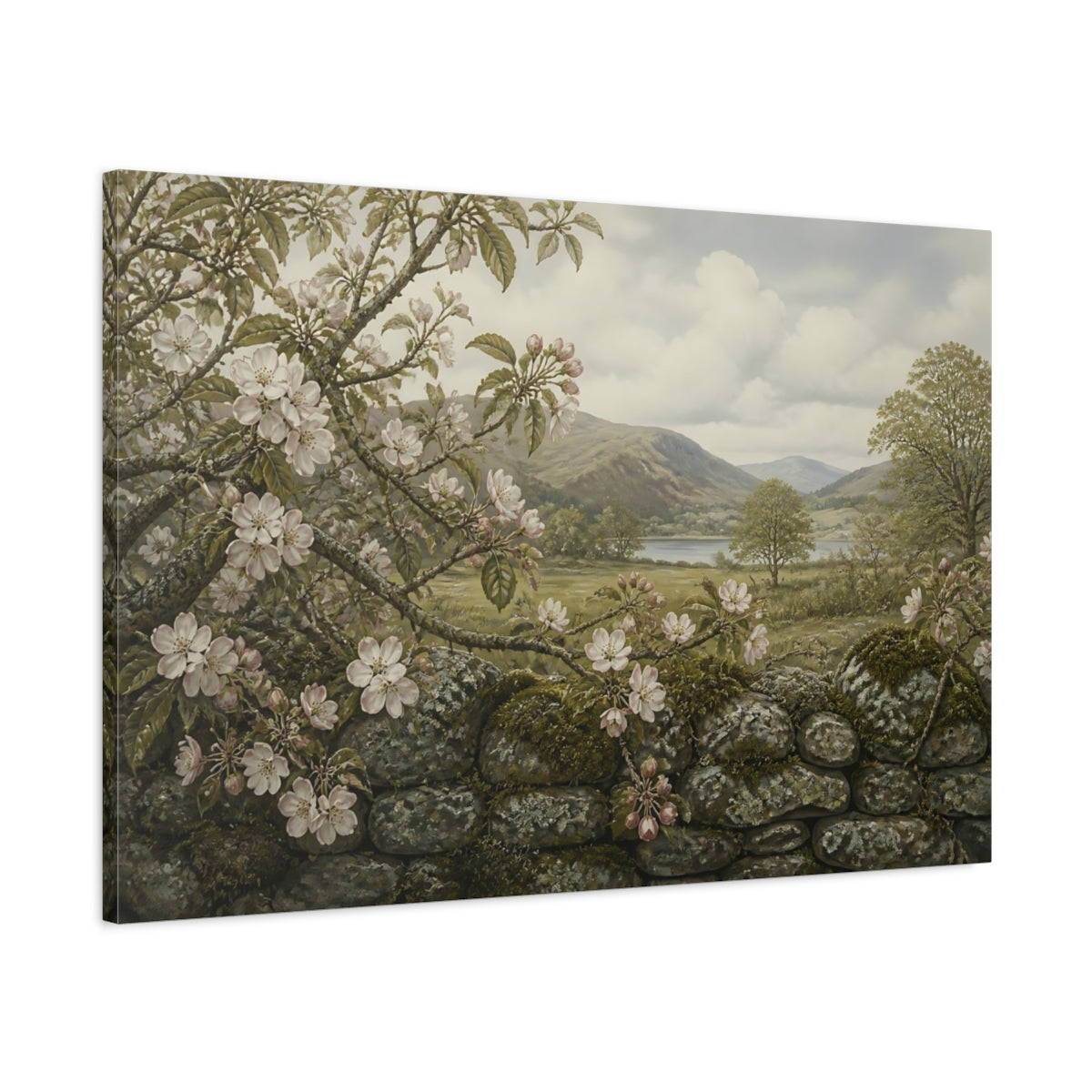 Main Mockup. Apple Blossom Valley View shown as canvas print