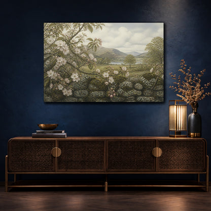Mockup 4. Apple Blossom Valley View shown as canvas print