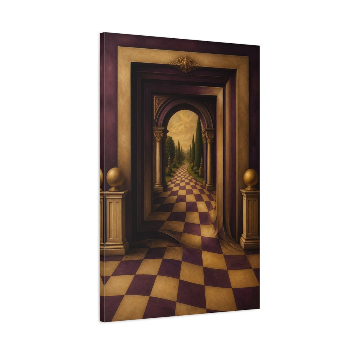Main Mockup. Archway Illusion Path shown as canvas print