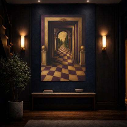 Mockup 4. Archway Illusion Path shown as canvas print