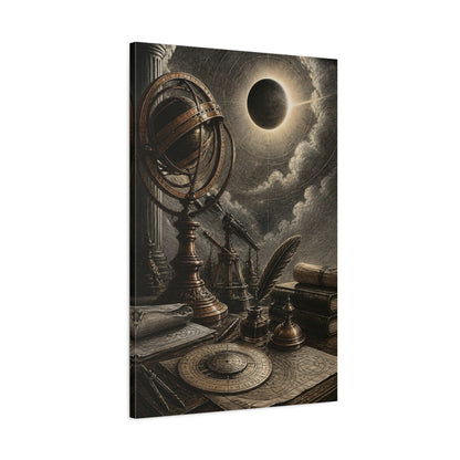 Main Mockup. Armillary Office Study shown as canvas print