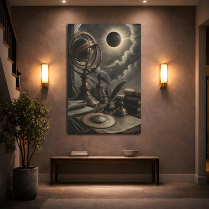 Mockup 2. Armillary Office Study shown as canvas print