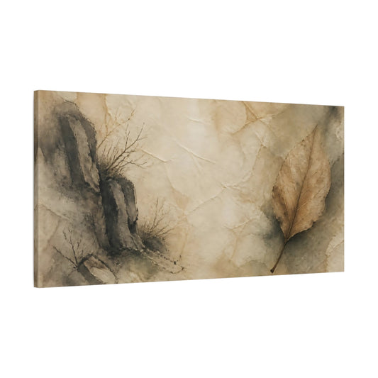 Main Mockup. Autumn Leaf Study shown as canvas print