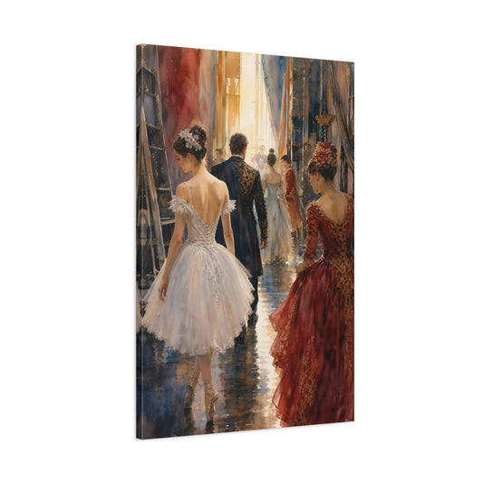 Main Mockup. Backstage Ballet Elegance shown as canvas print