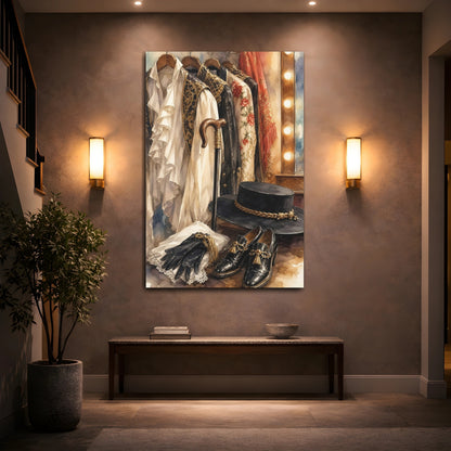 Mockup 2. Backstage Vintage Wardrobe shown as canvas print
