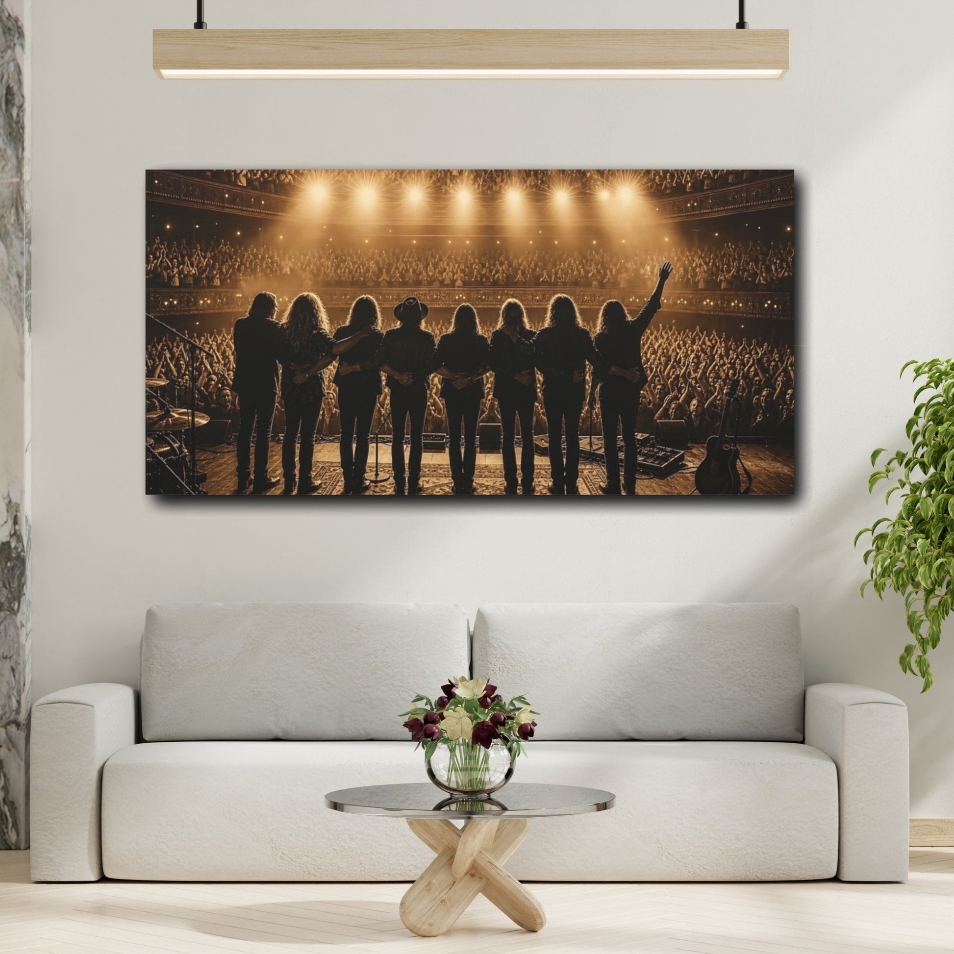 Mockup 2. Band Taking A Bow shown as canvas print
