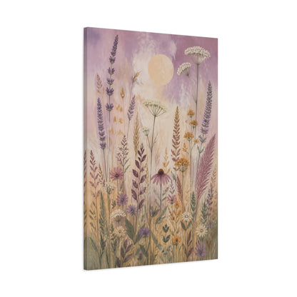 Main Mockup. Boho Wildflower Meadow shown as canvas print