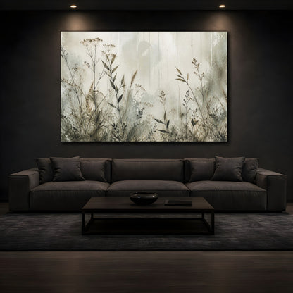 Mockup 3. Botanical Grasses Study shown as canvas print