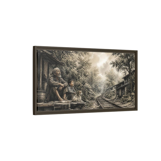 Main Mockup. By The Old Tracks shown as framed canvas print
