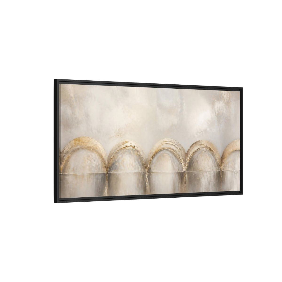 Side Mockup 5. Champagne Arch Accent shown as framed canvas print