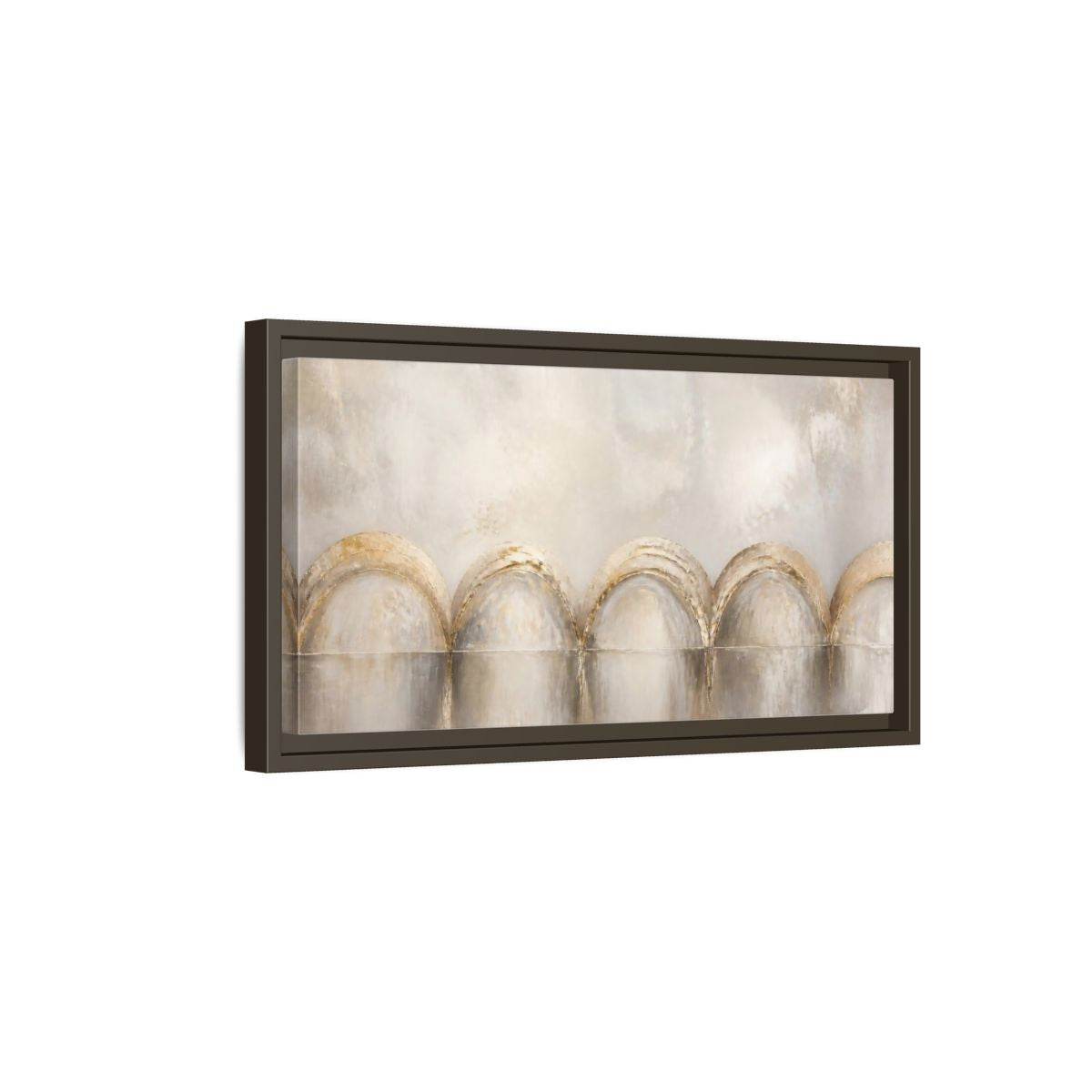 Side Mockup 7. Champagne Arch Accent shown as framed canvas print