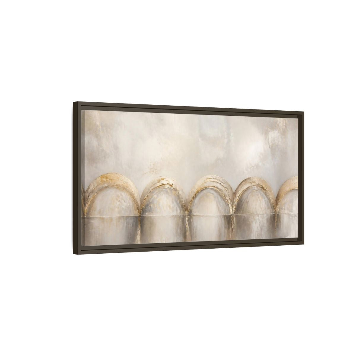 Main Mockup. Champagne Arch Accent shown as framed canvas print