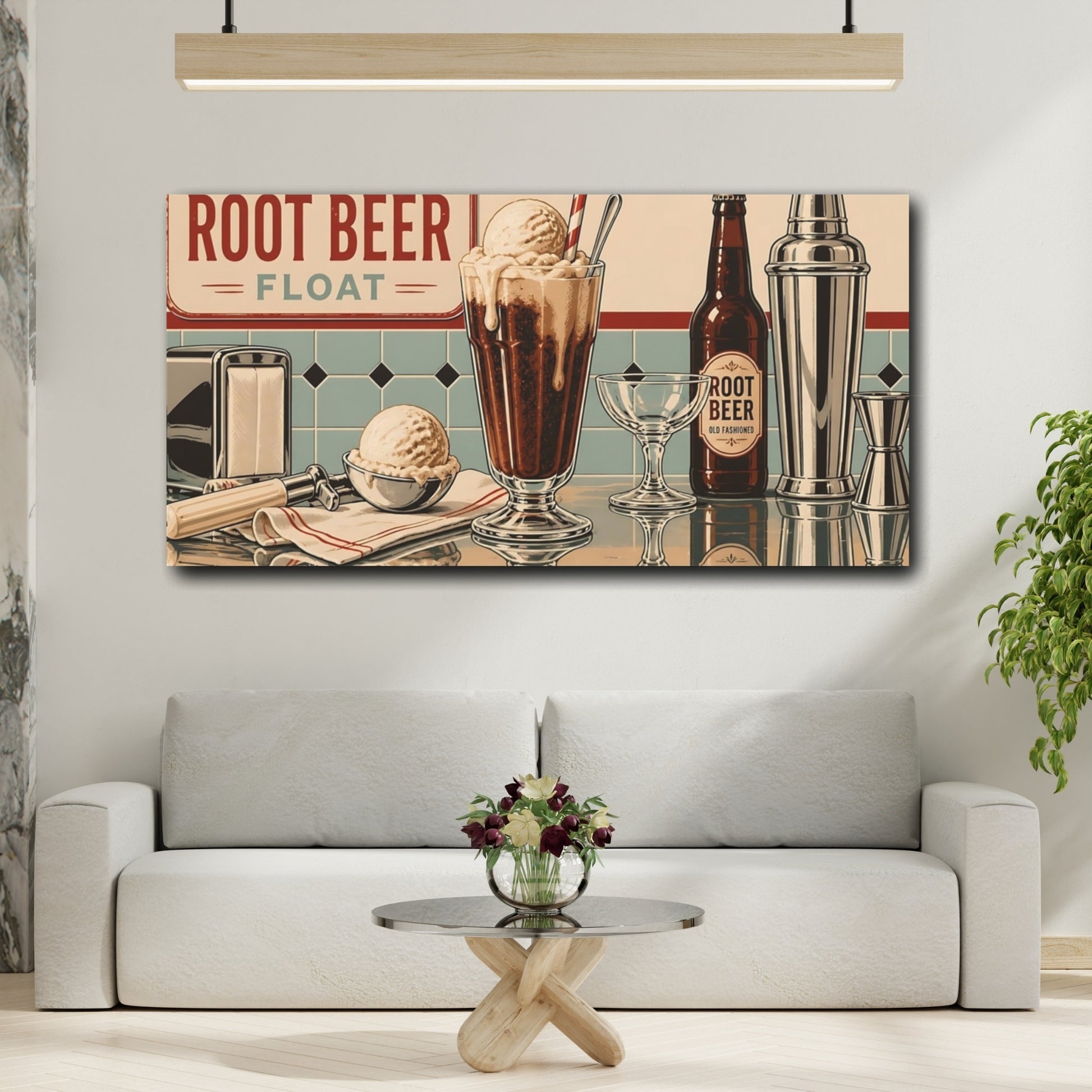 Mockup 2. Classic Root Beer Float shown as canvas print