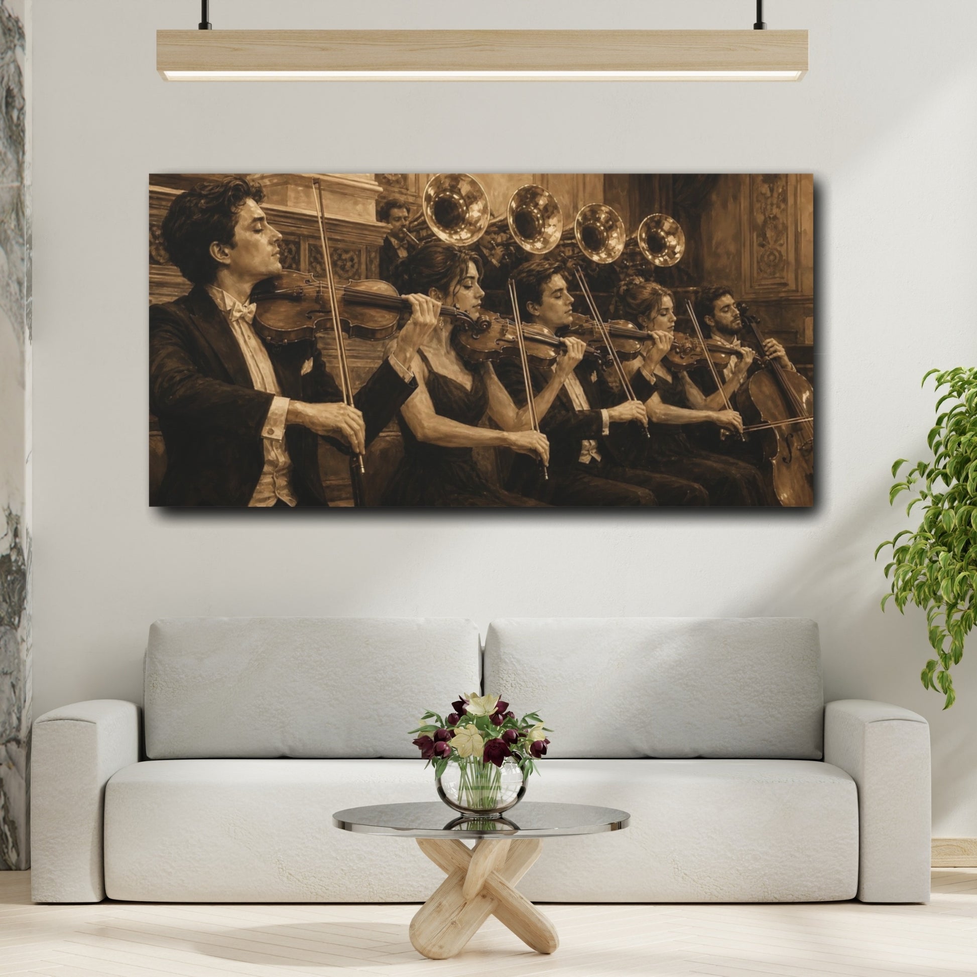 Mockup 2. Classical String Ensemble shown as canvas print
