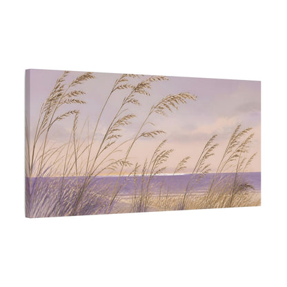 Side Mockup 1. Coastal Nature Dune Grasses shown as canvas print