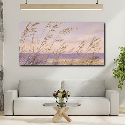 Mockup 2. Coastal Nature Dune Grasses shown as canvas print