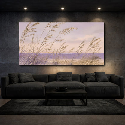 Mockup 3. Coastal Nature Dune Grasses shown as canvas print