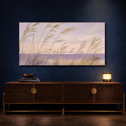 Mockup 4. Coastal Nature Dune Grasses shown as canvas print