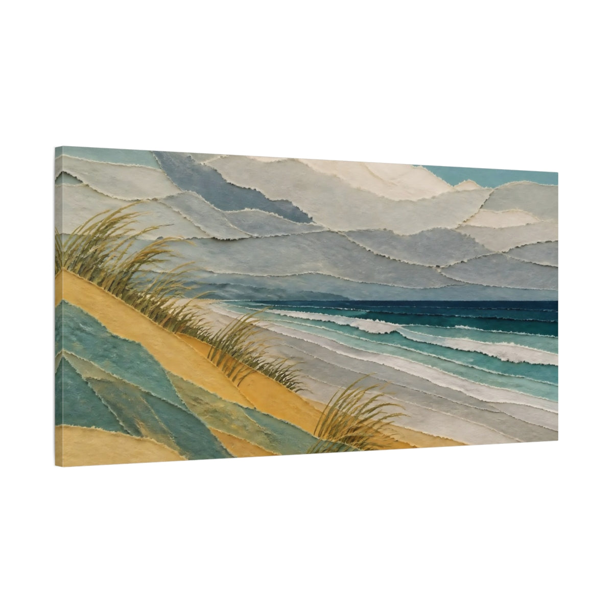 Main Mockup. Coastal Sand Dune shown as canvas print