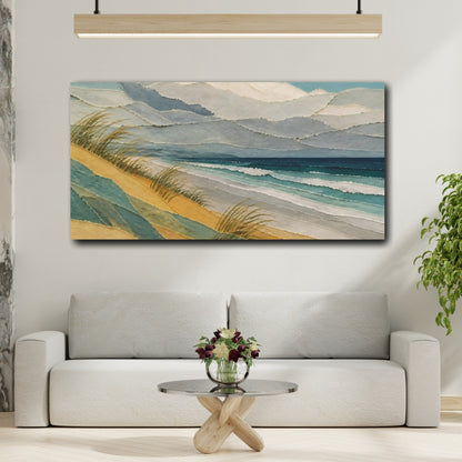 Mockup 2. Coastal Sand Dune shown as canvas print