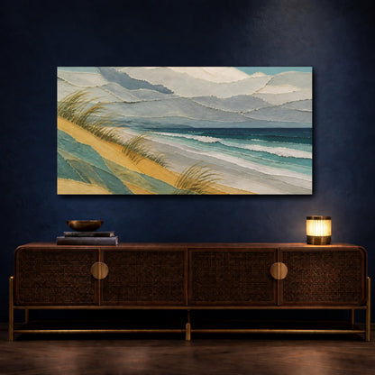 Mockup 4. Coastal Sand Dune shown as canvas print