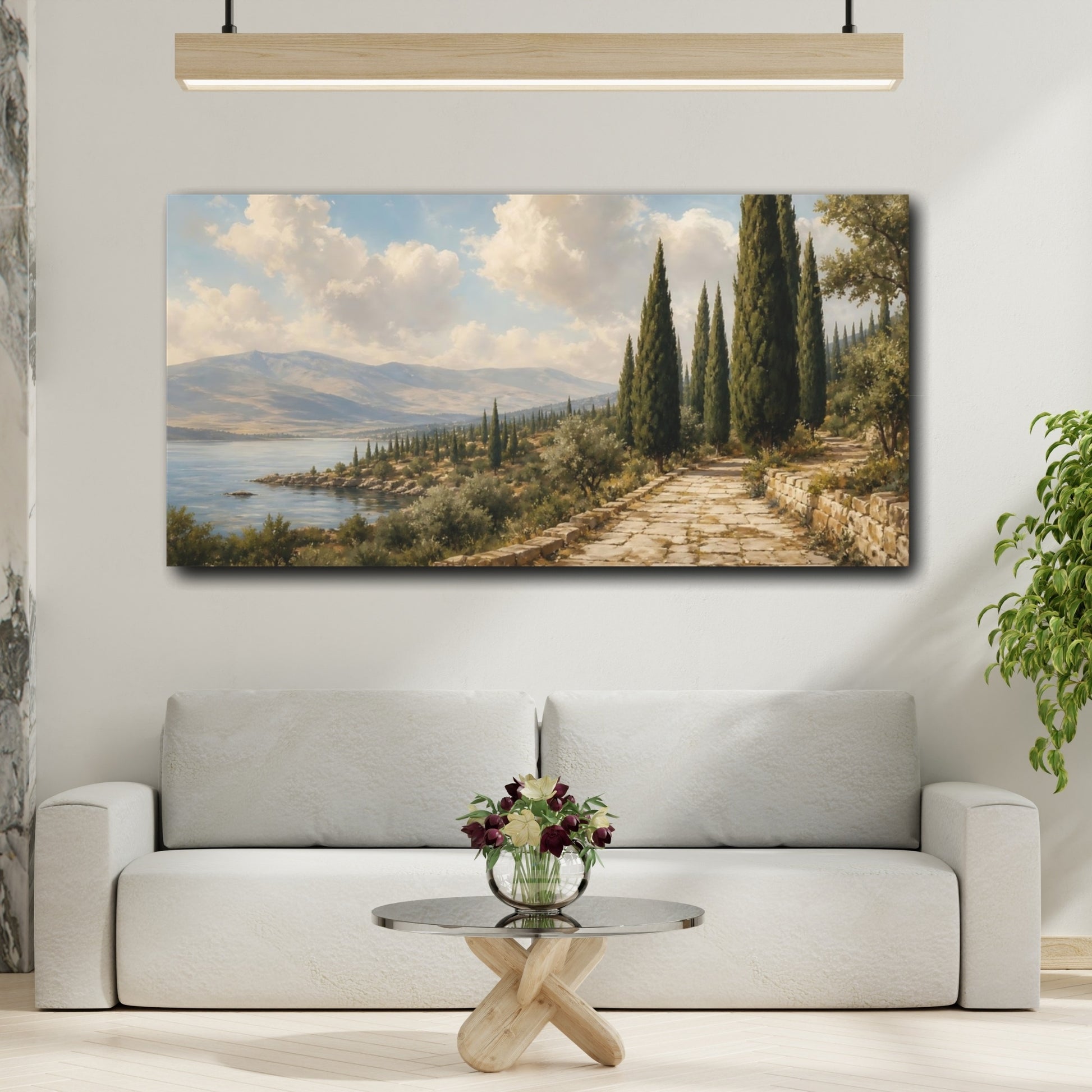 Mockup 2. Cypress Coastal Pathway shown as canvas print