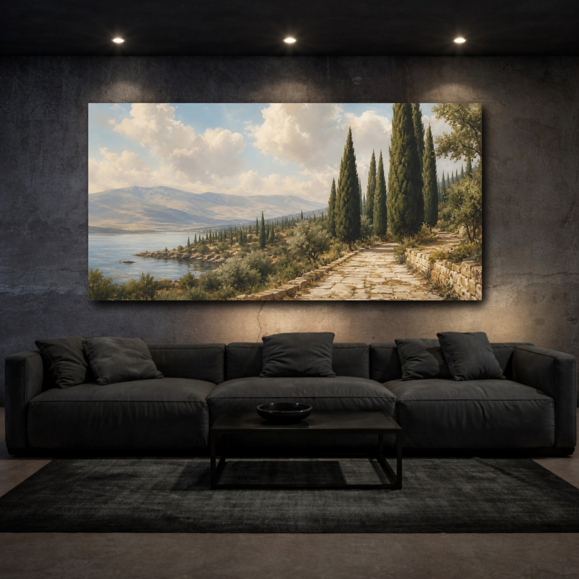 Mockup 3. Cypress Coastal Pathway shown as canvas print