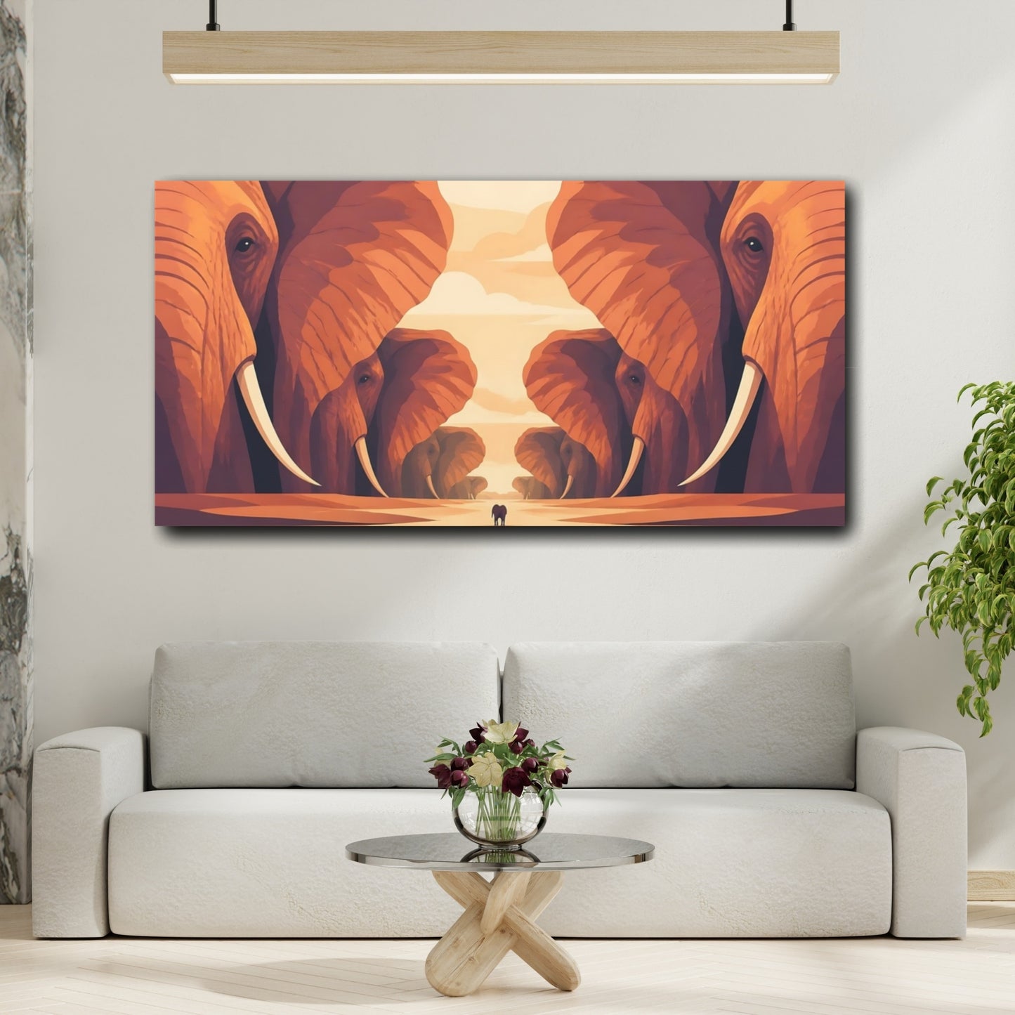 Mockup 2. Elephant Canyon shown as canvas print