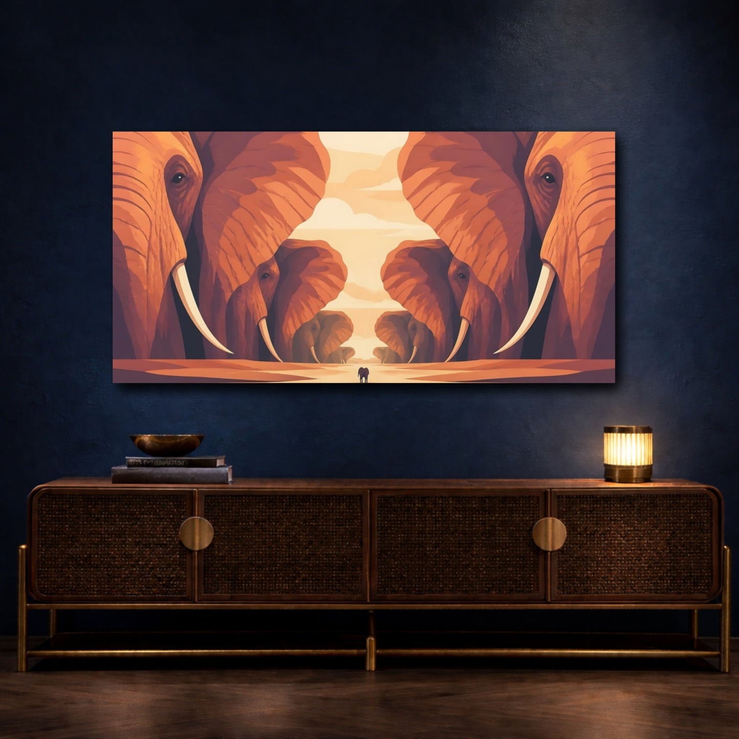 Mockup 4. Elephant Canyon shown as canvas print