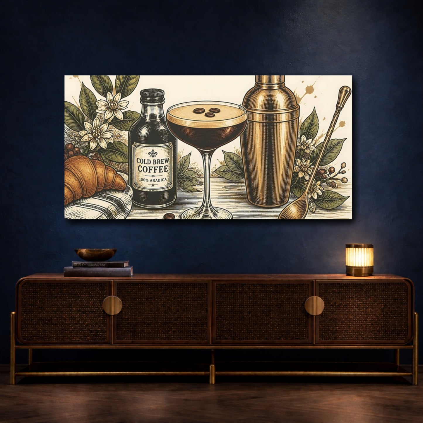 Mockup 4. Espresso Martini & Cold Brew shown as canvas print