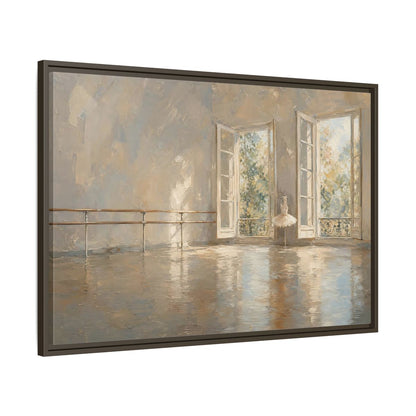 Main Mockup. Fairytale Ballet Tutu Light Neutrals shown as framed canvas print