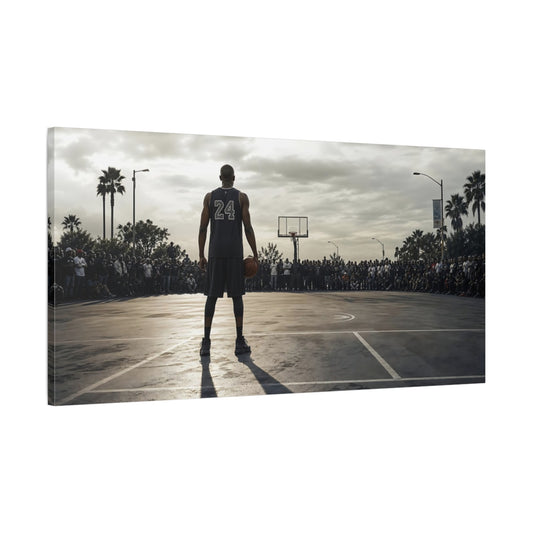 Main Mockup. Final Shot At Dusk shown as canvas print