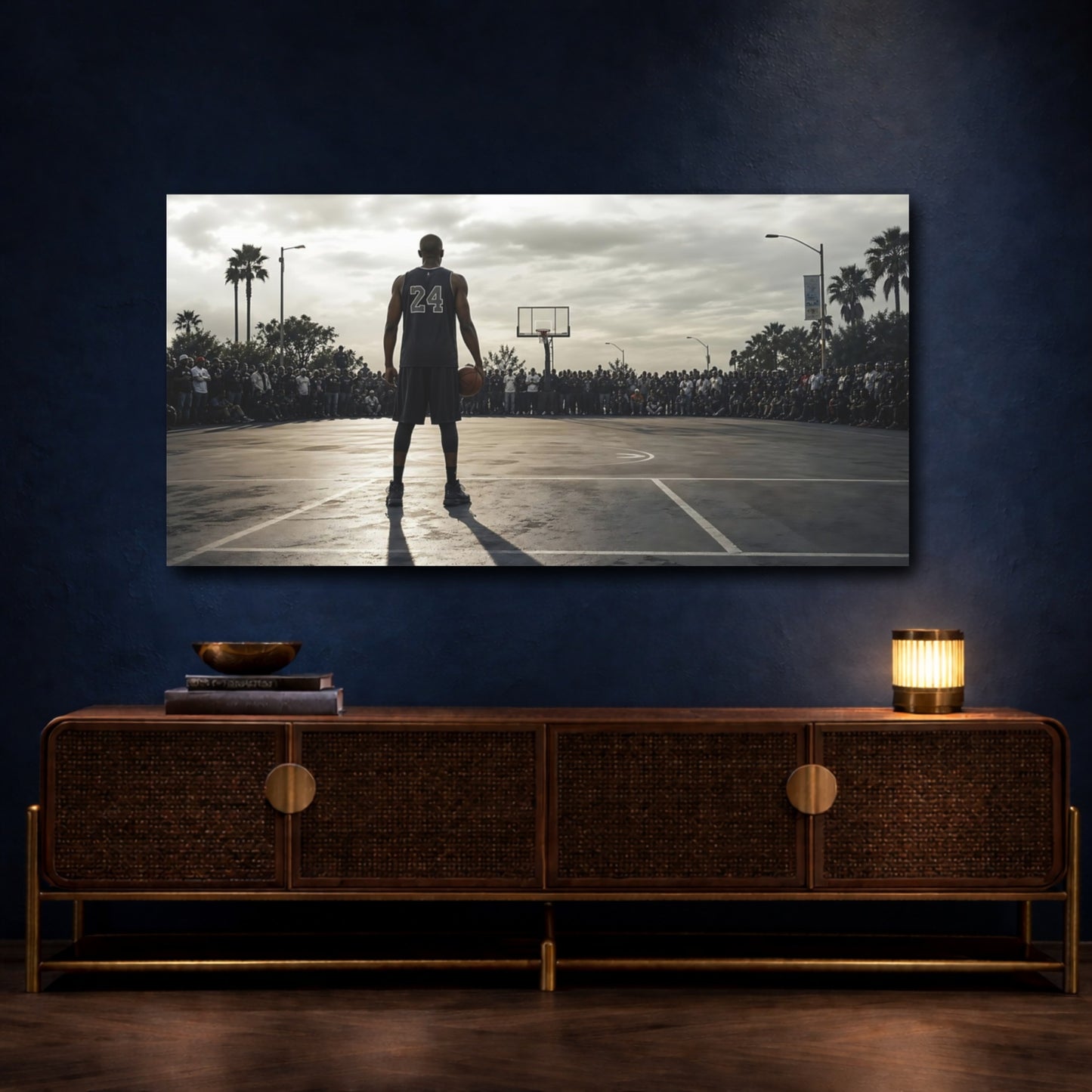Mockup 4. Final Shot At Dusk shown as canvas print