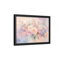 Side Mockup 6. Floral Assorted Flowers Pastel Floral shown as stretched canvas wall art