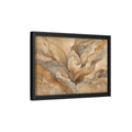 Side Mockup 6. Floral Floral Bloom Neutral Gold Floral shown as stretched canvas wall art