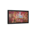 Side Mockup 8. Floral Bougainvillea Pink Bougainvillea shown as stretched canvas wall art