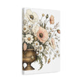 Side Mockup 4. Floral Floral Bouquet Pastel Floral Bouquet shown as stretched canvas wall art